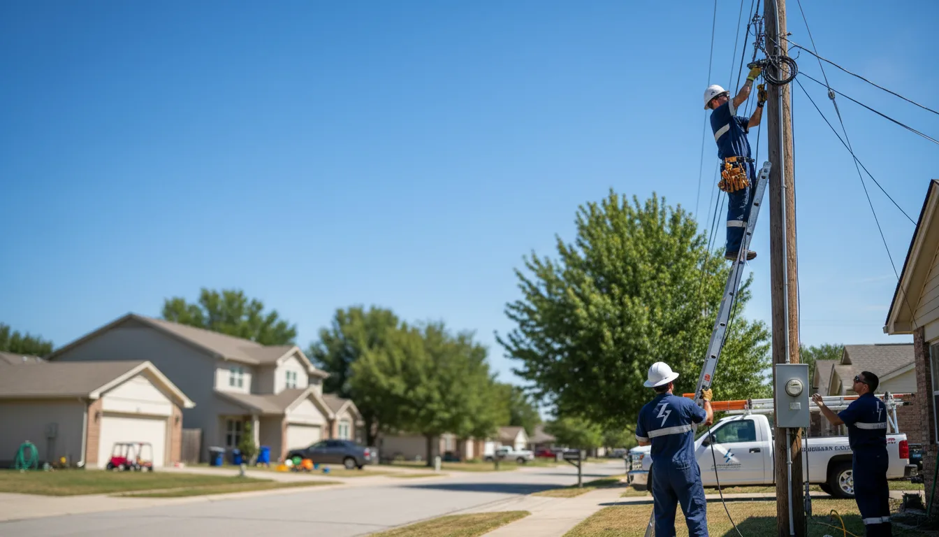 Residential electrician providing installation services in Aroda, VA